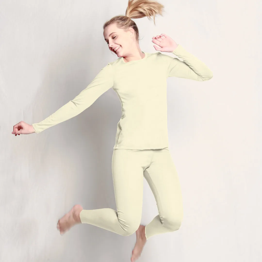 #127 Undyed Merino Womens Long Sleeve Tshirt