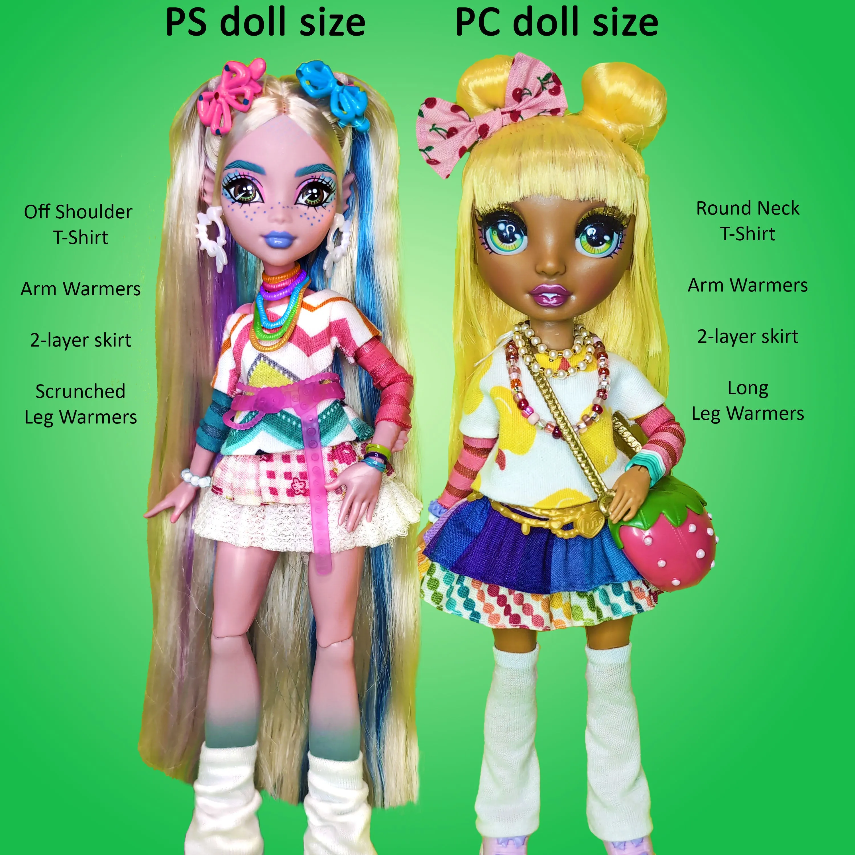 1/3 Kid MDD MSD - Decora Kei - Japanese layerable Harajuku street fashion - Downloadable RAD Doll Clothes PDF Sewing Pattern