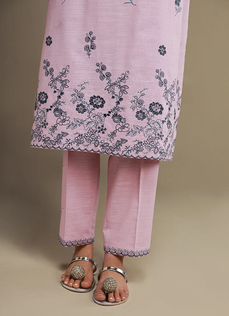 3 Pc Khaddar Embroidered Suit - Ikse-213979