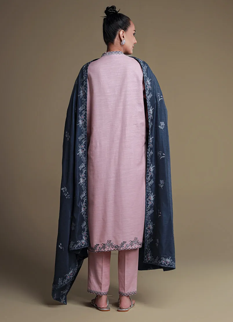 3 Pc Khaddar Embroidered Suit - Ikse-213979