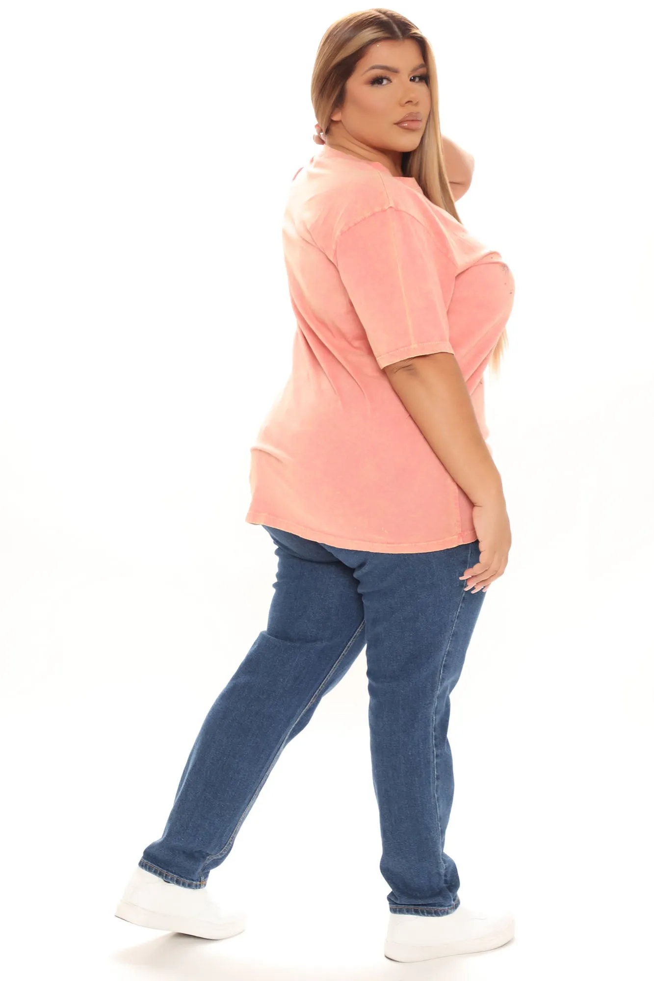 Angel Number 111 Washed Top - Orange