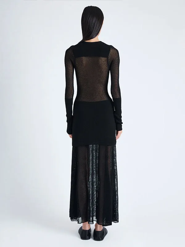 Anita Knit Dress in Black