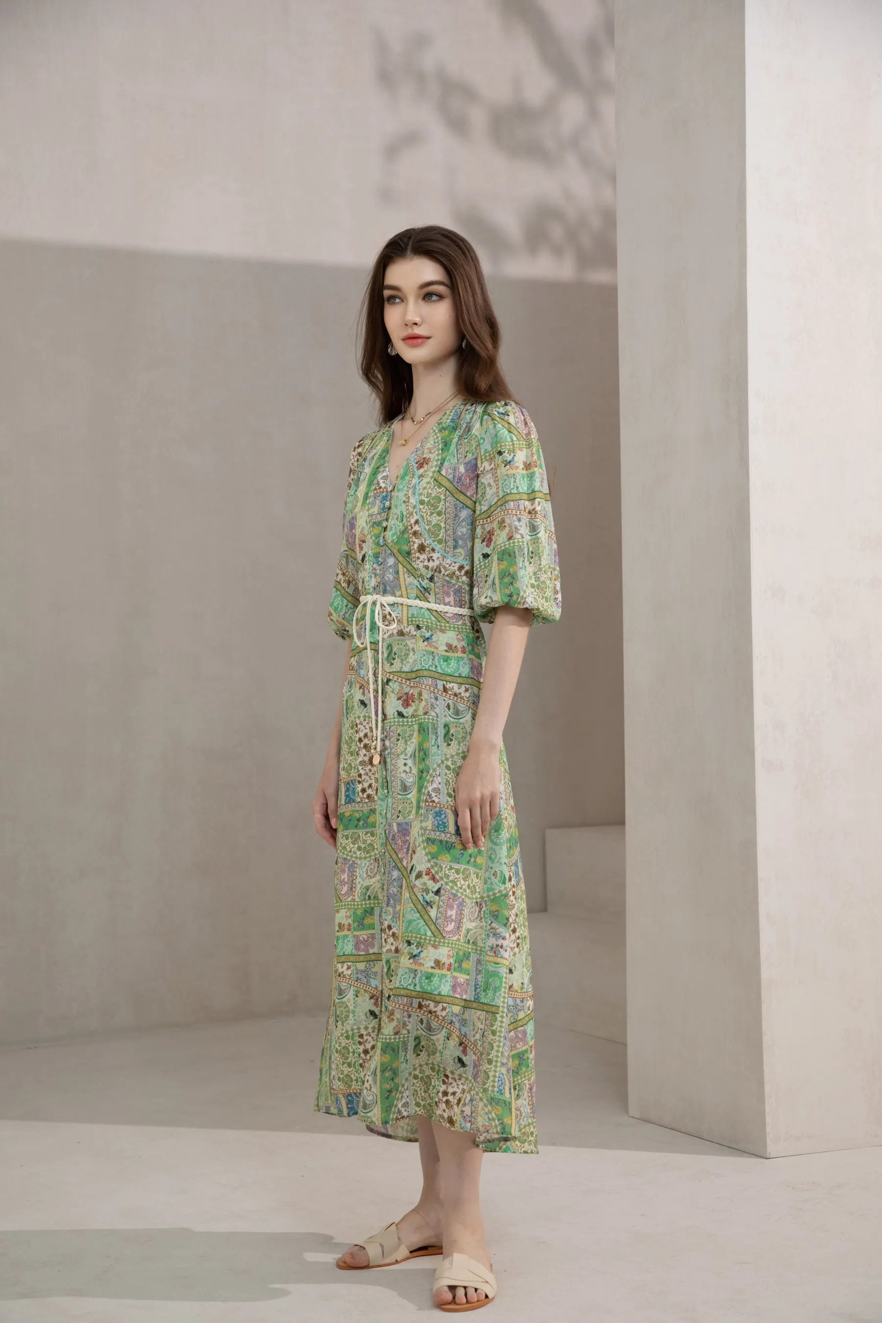 Aurelia Dress - Green - GDS