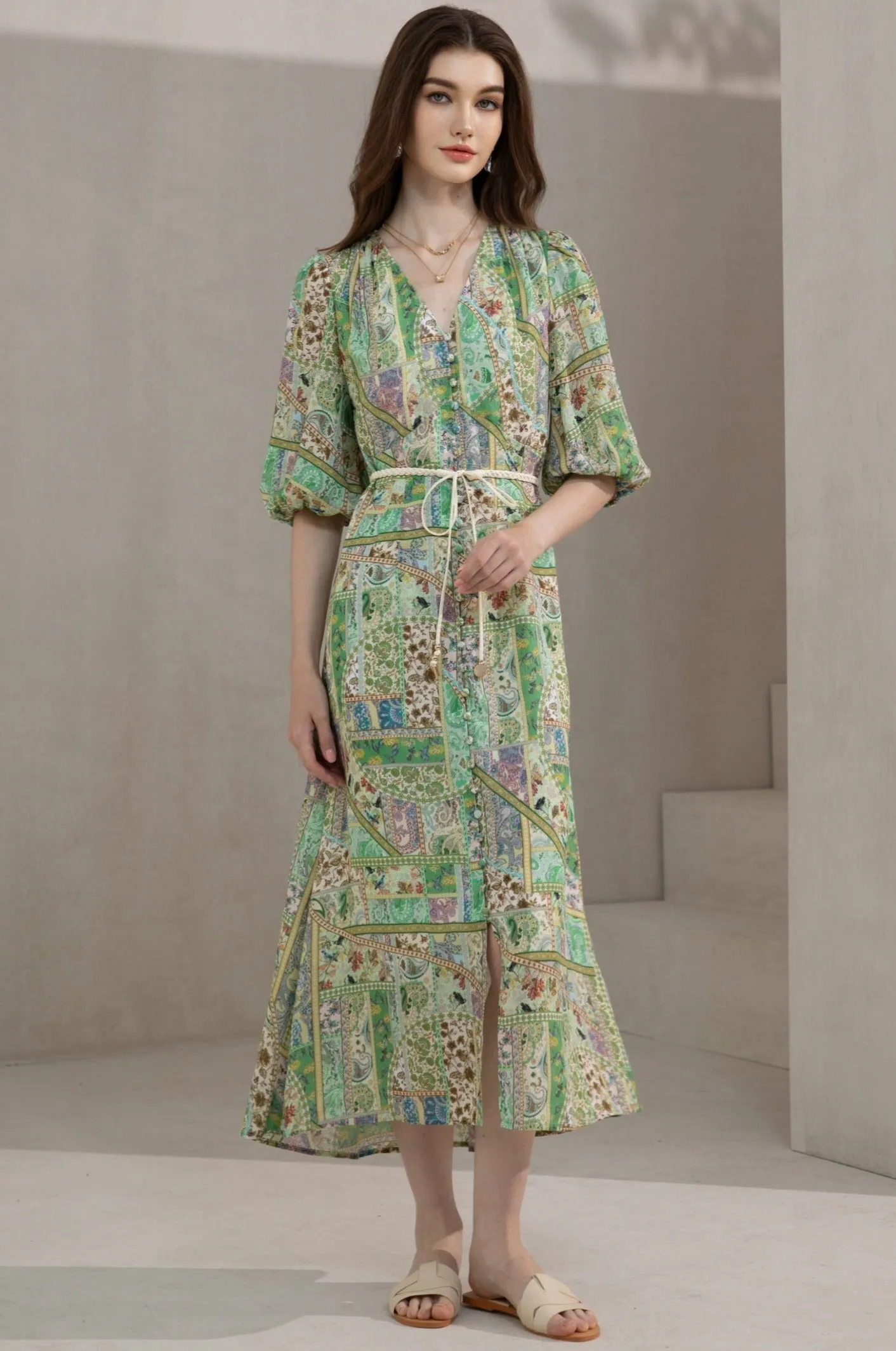 Aurelia Dress - Green - GDS
