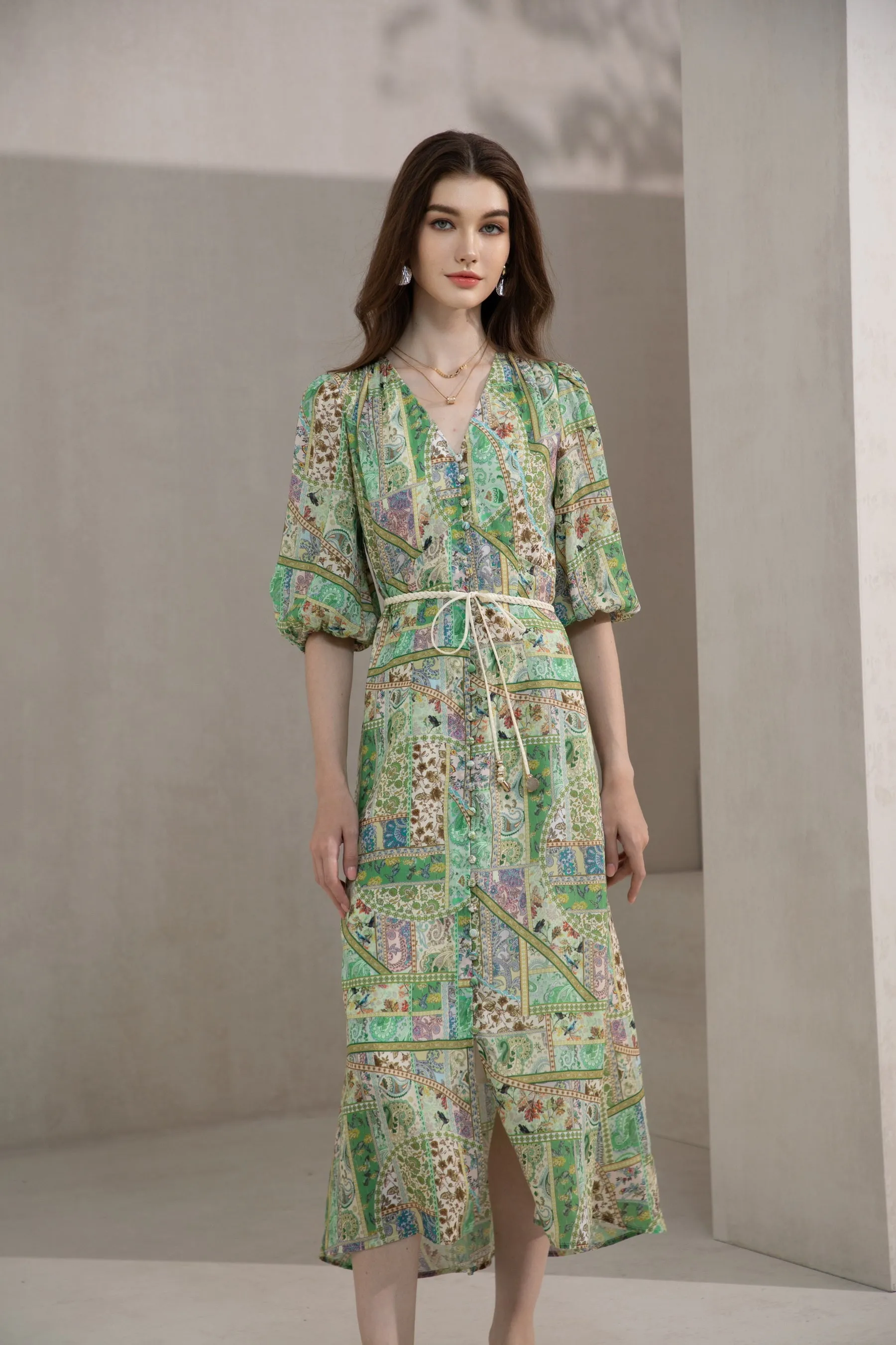 Aurelia Dress - Green - GDS