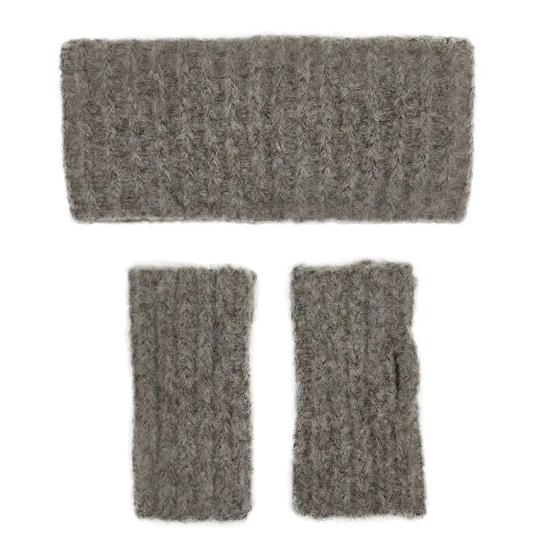 Autumn Ribbed Alpaca Gloves by SLATE   SALT