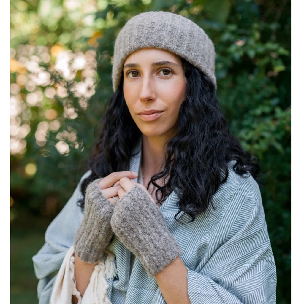Autumn Ribbed Alpaca Gloves by SLATE   SALT