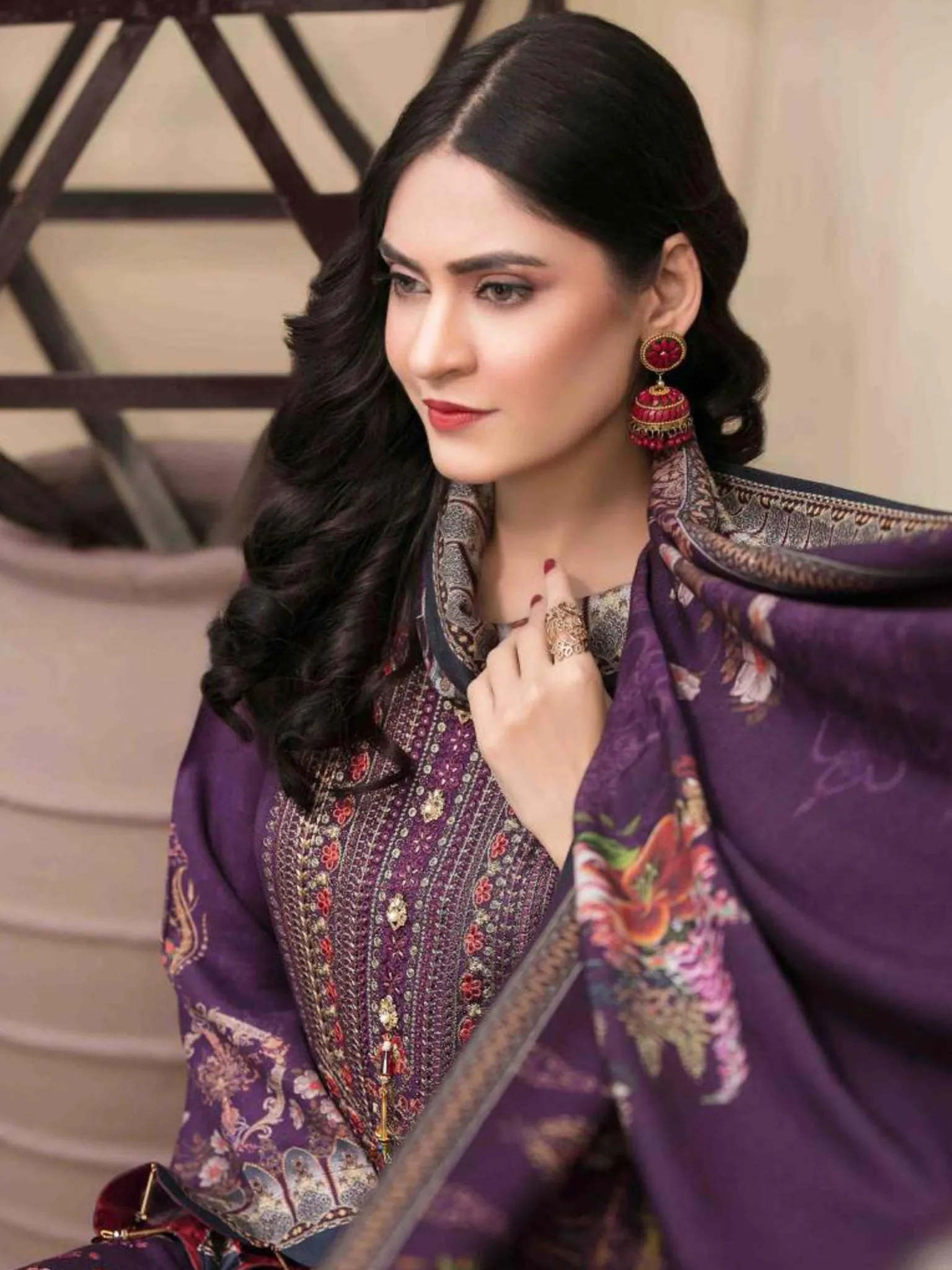 Azita by Tawakkal Unstitched 3 Piece Dhanak Shawl Collection'2021-ATD-6267