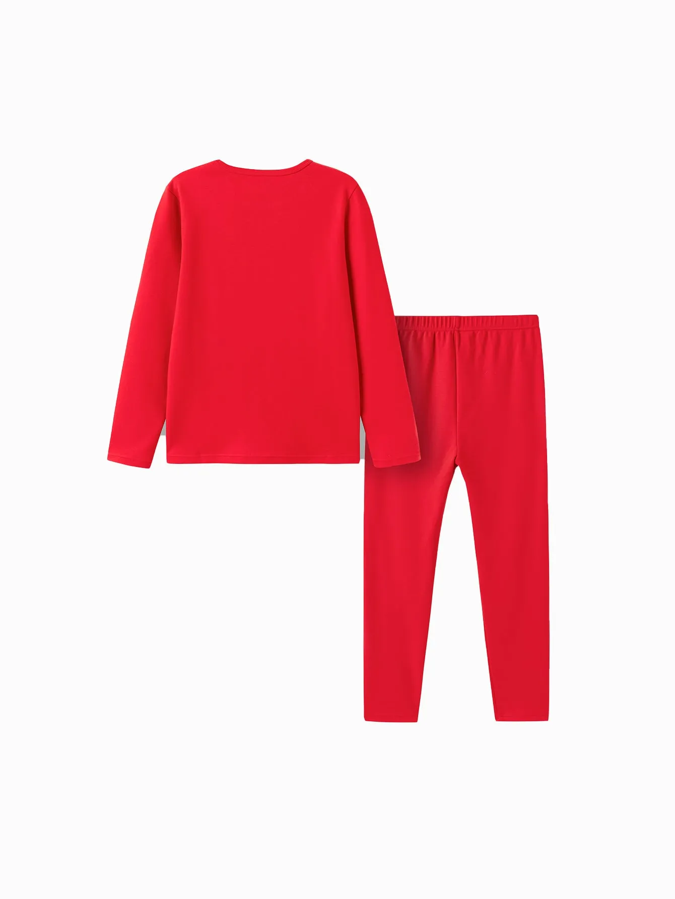 Balabala Children Thermal Underwear Suit Snake Year of the Snake New Boy And Girl Autumn Top And Pants Animal Year Red Pajamas