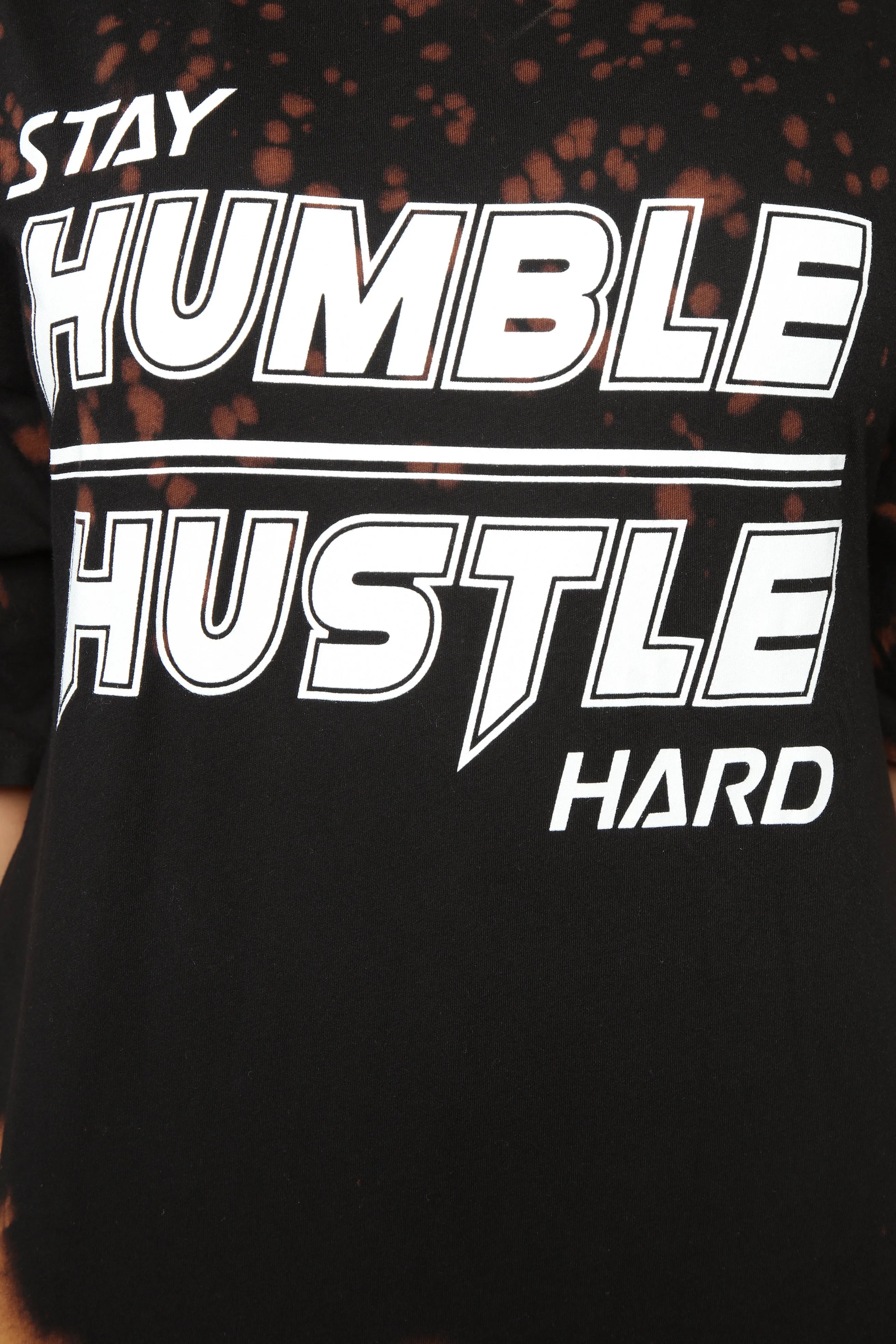 Be Humble Short Sleeve Top - Black Combo