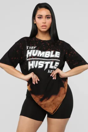 Be Humble Short Sleeve Top - Black Combo