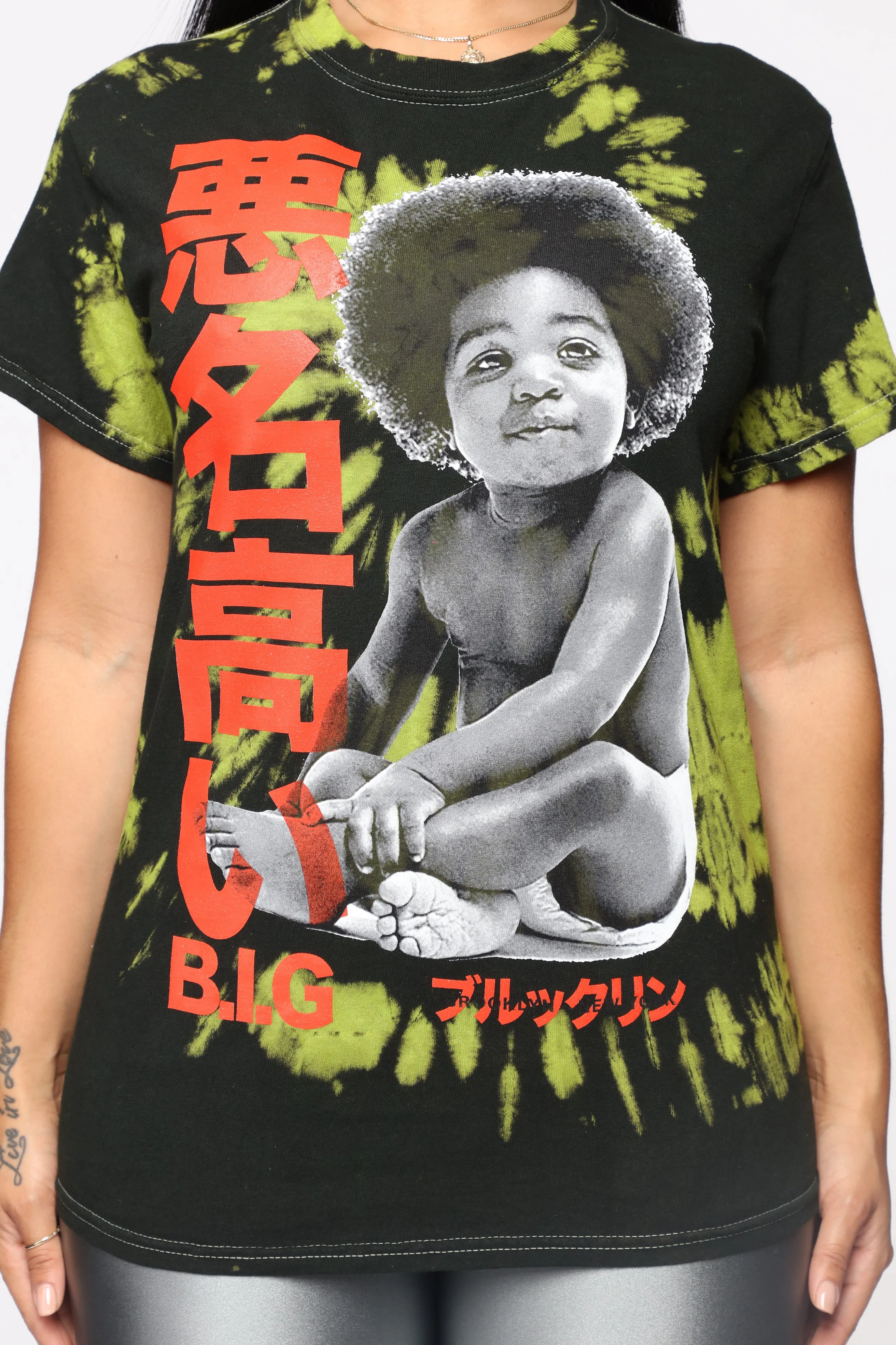 Biggie Baby Tie Dye Top - Lime