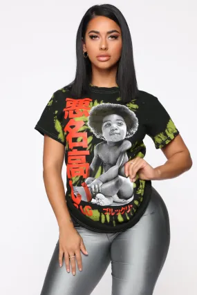 Biggie Baby Tie Dye Top - Lime