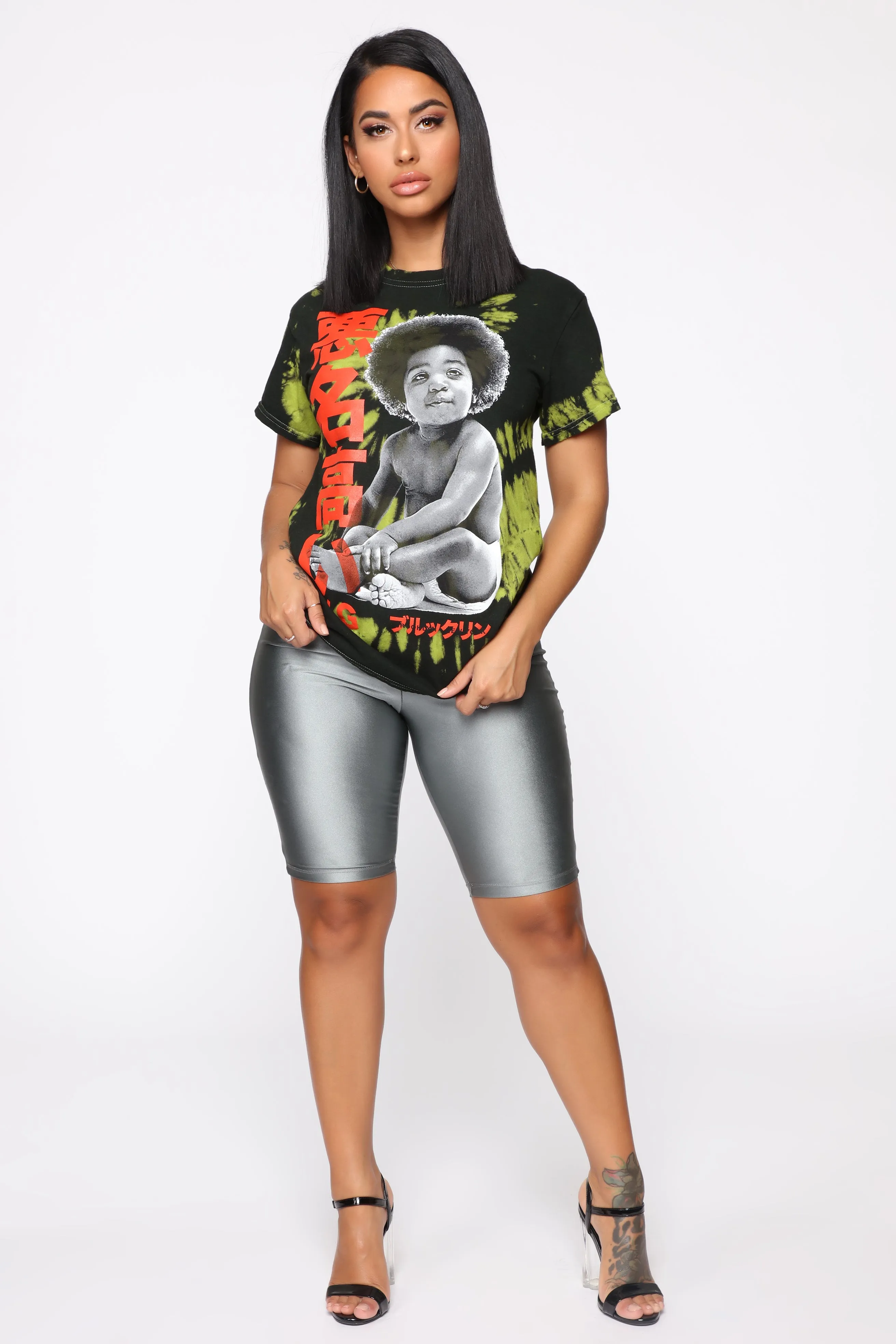 Biggie Baby Tie Dye Top - Lime