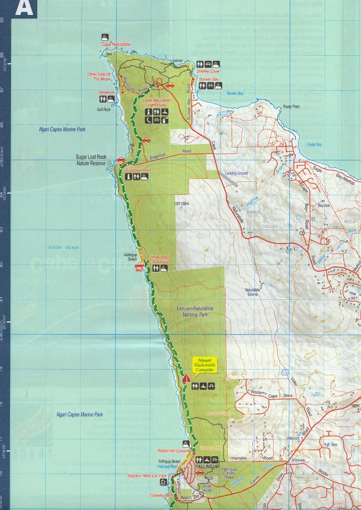 Cape to Cape Track Map New Edition 2019