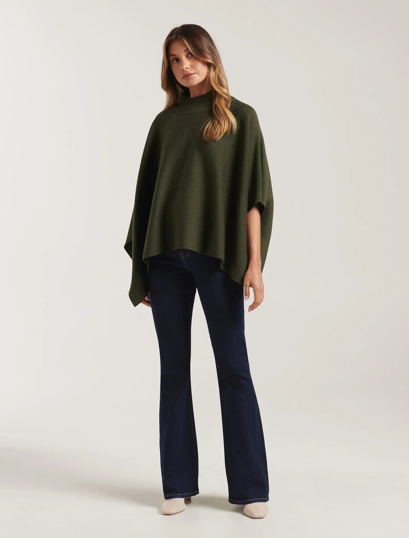 Cara Horizontal Rib Cape