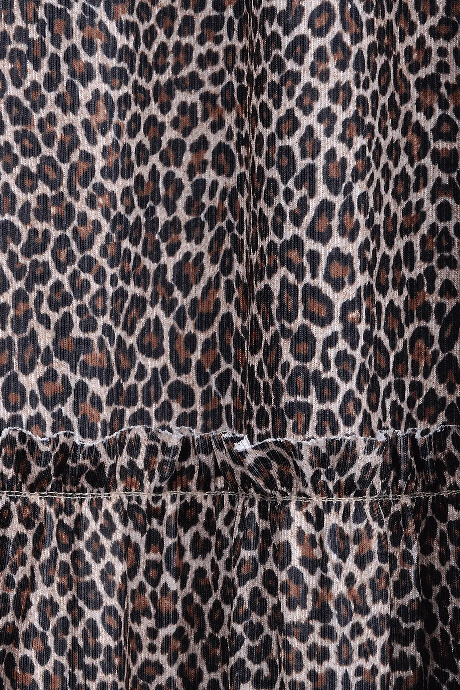 CARLOS MIELE LEOPARD Brown Maxi Printed Dress
