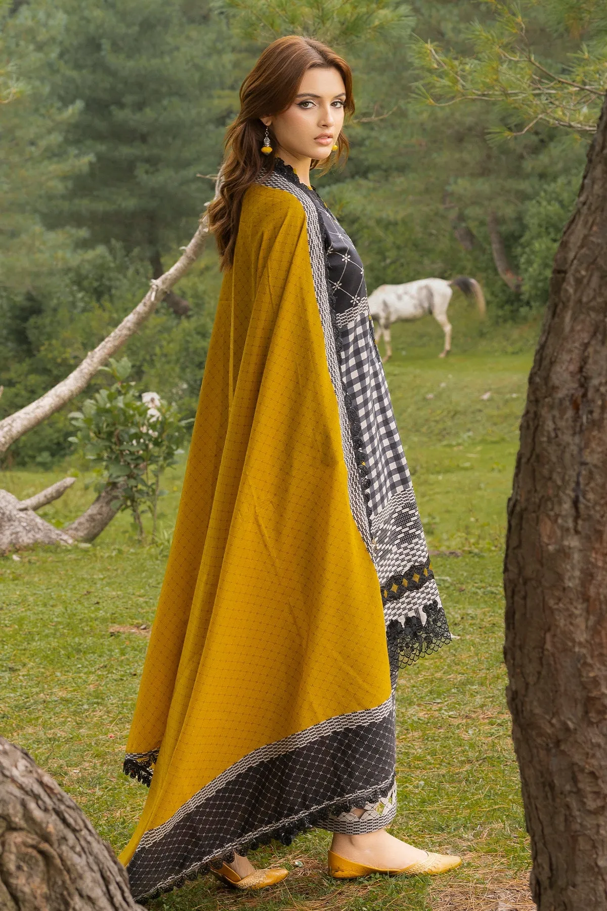 Charizma Combination Fall/Winter with Embroidered Shawl – CCW4-05