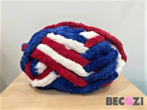 Chenille Yarn DIY Knit Kit - Baby Sleeping Bag