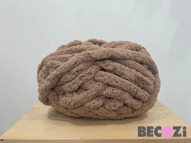 Chenille Yarn DIY Knit Kit - Baby Sleeping Bag