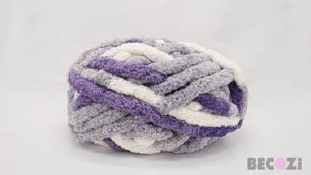 Chenille Yarn DIY Knit Kit - Baby Sleeping Bag