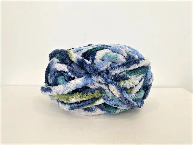 Chenille Yarn DIY Knit Kit - Baby Sleeping Bag