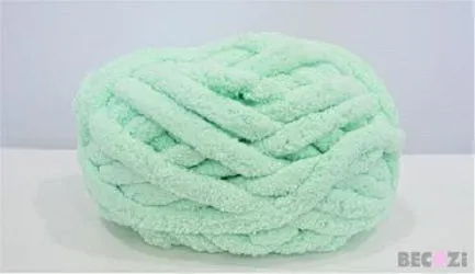Chenille Yarn DIY Knit Kit - Baby Sleeping Bag