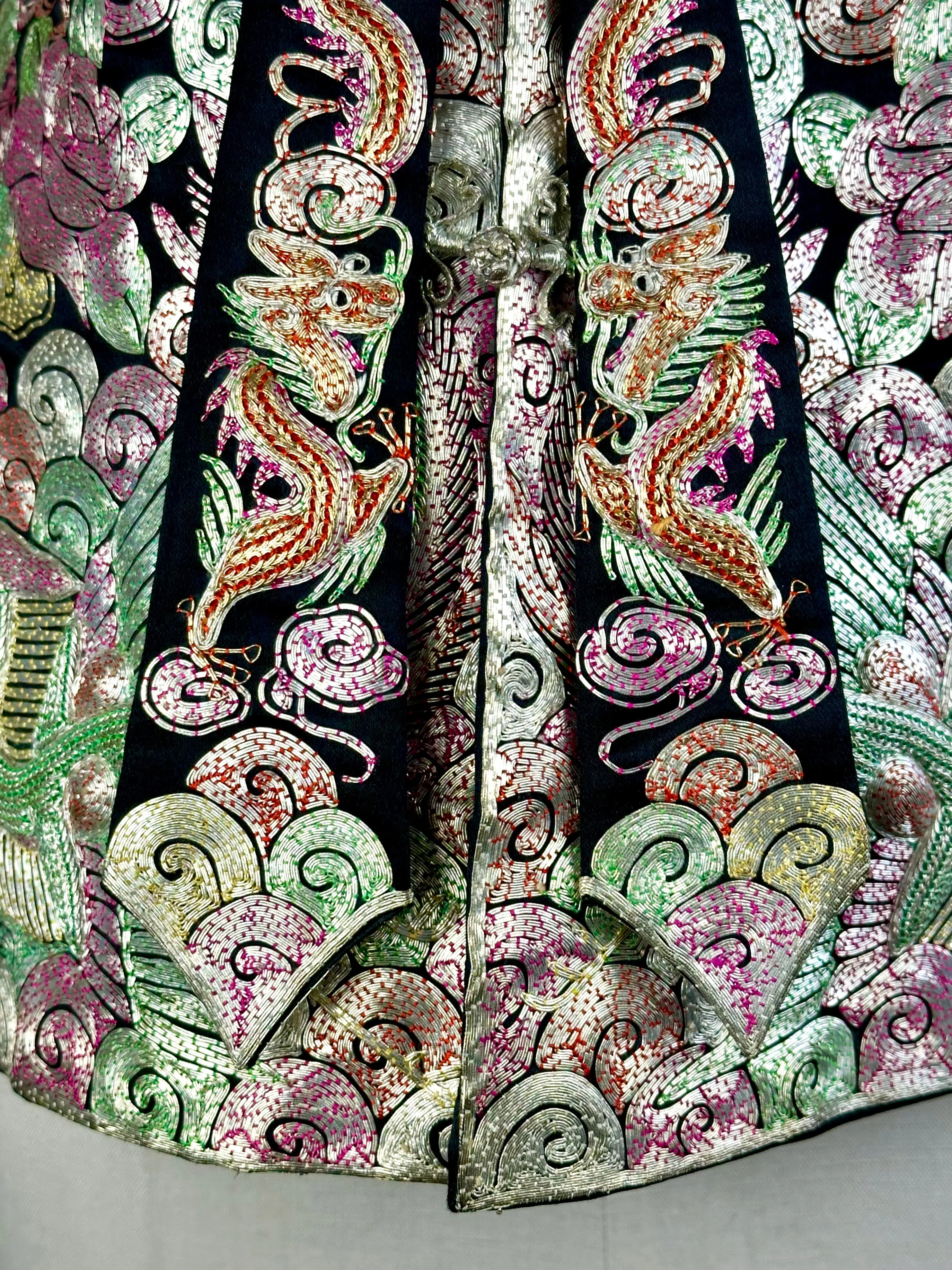 CHINESE EMBROIDERED Vintage 30s Wedding Jacket • X-Small