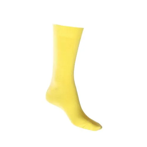 Cotton Crew Sock in Sunshine Yellow - Aussie Made