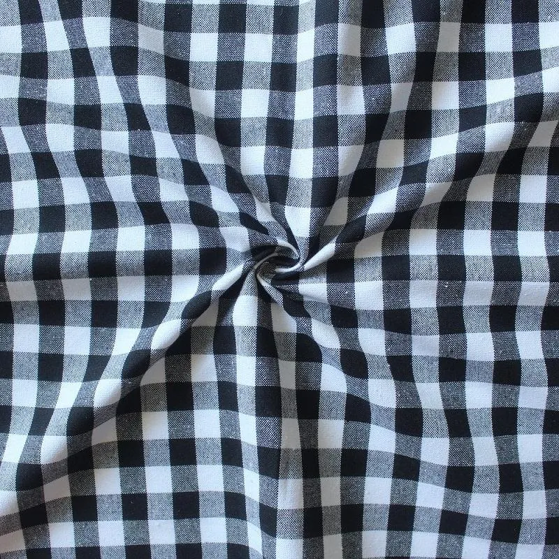 Cotton Gingham Check Black Oven Gloves Pack Of 2