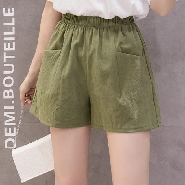 Cotton Linen Ankle Length Pants Women's Spring Summer Casual Trousers Pencil Casual Pants Striped Women's Trousers Green Pink