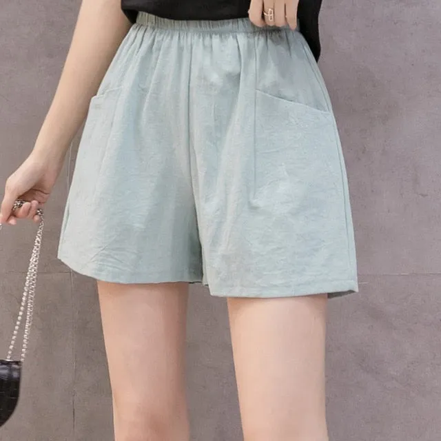 Cotton Linen Ankle Length Pants Women's Spring Summer Casual Trousers Pencil Casual Pants Striped Women's Trousers Green Pink