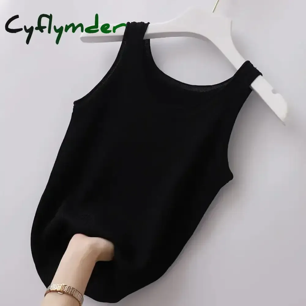 Cyflymder Solid Color Slim Fashion Soft Autumn Winter Women Undershirt Warm Vest with Bra Lambswool Thermal Underwear Bottoming Clothing