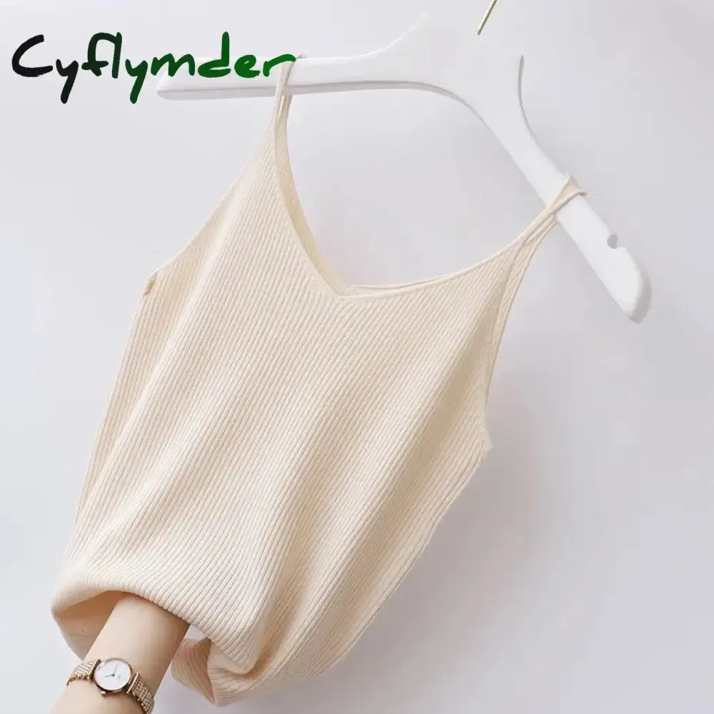 Cyflymder Solid Color Slim Fashion Soft Autumn Winter Women Undershirt Warm Vest with Bra Lambswool Thermal Underwear Bottoming Clothing