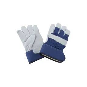 Diamondback JF 6317 Gloves, For All Genders, L, 11.5 in L, Continuous Thumb, Wide Safety Cuff, Polyester Lining, Blue