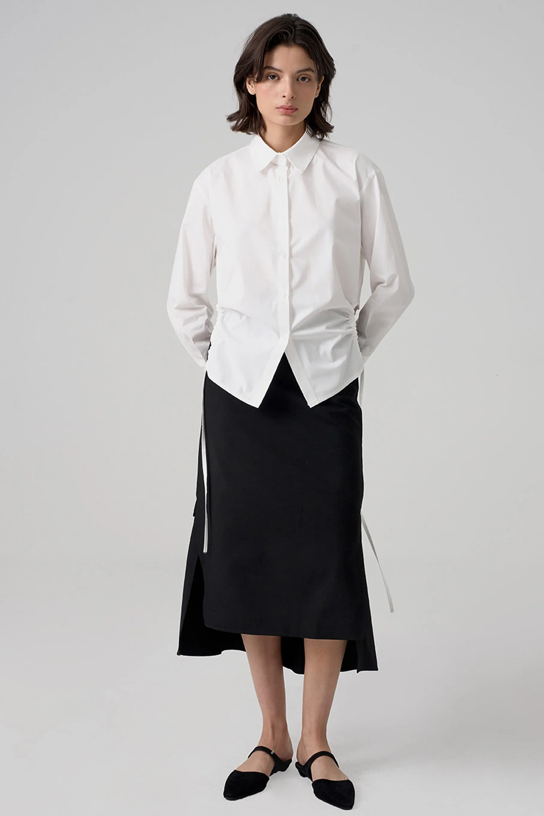 Dion Long Skirt, Black