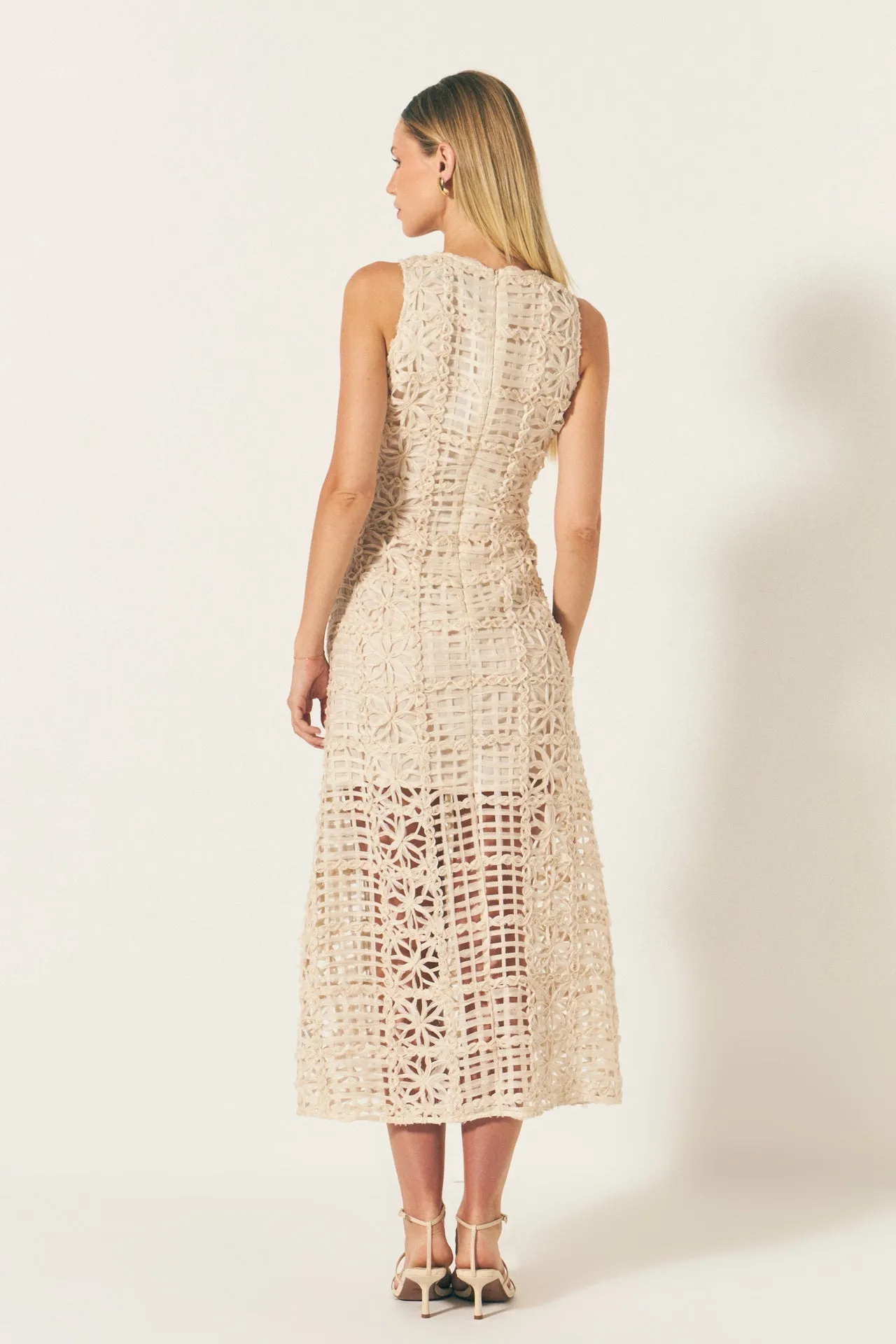 Endless Rose - Textured Sleeveless Maxi Dress