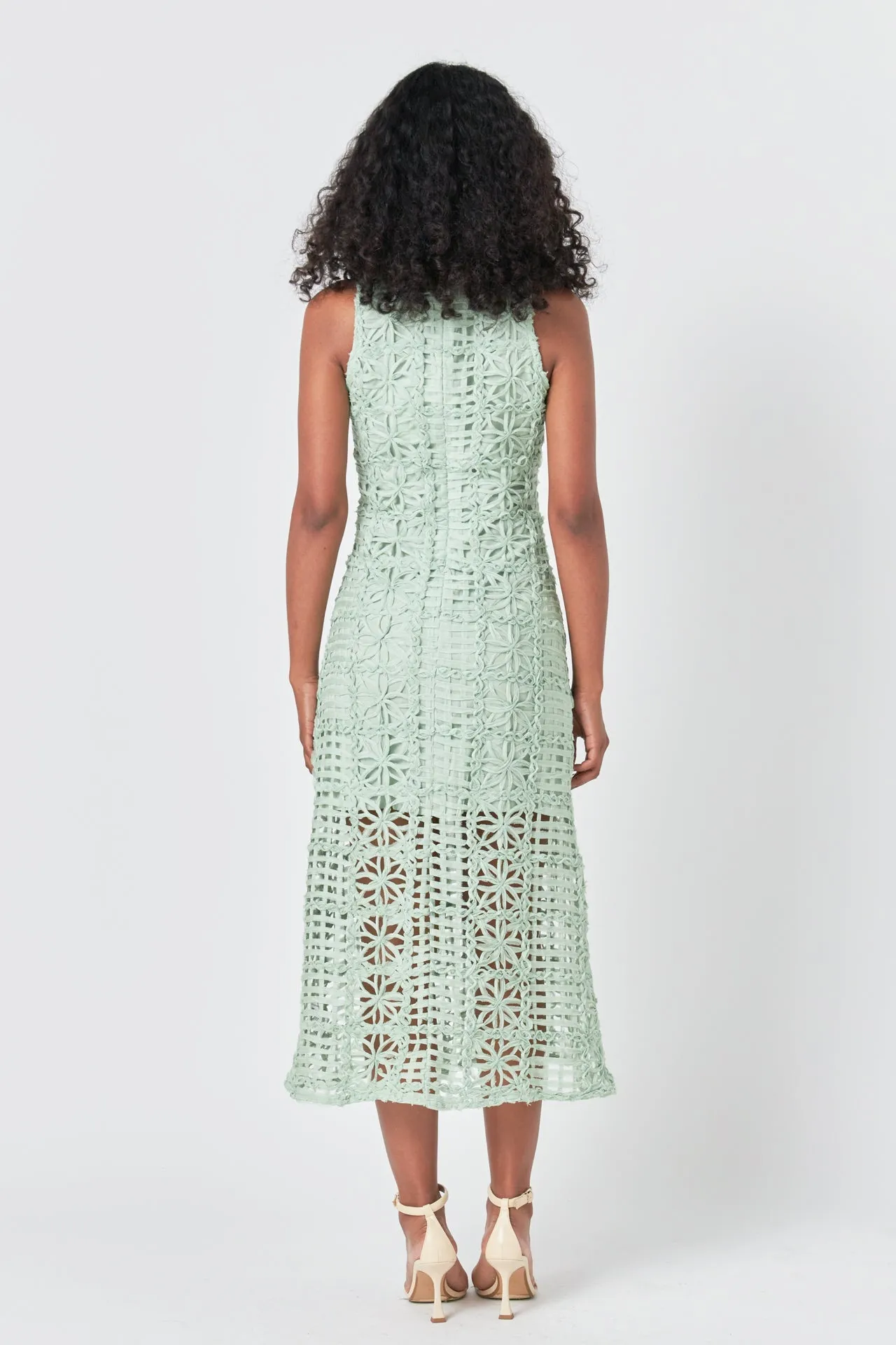 Endless Rose - Textured Sleeveless Maxi Dress