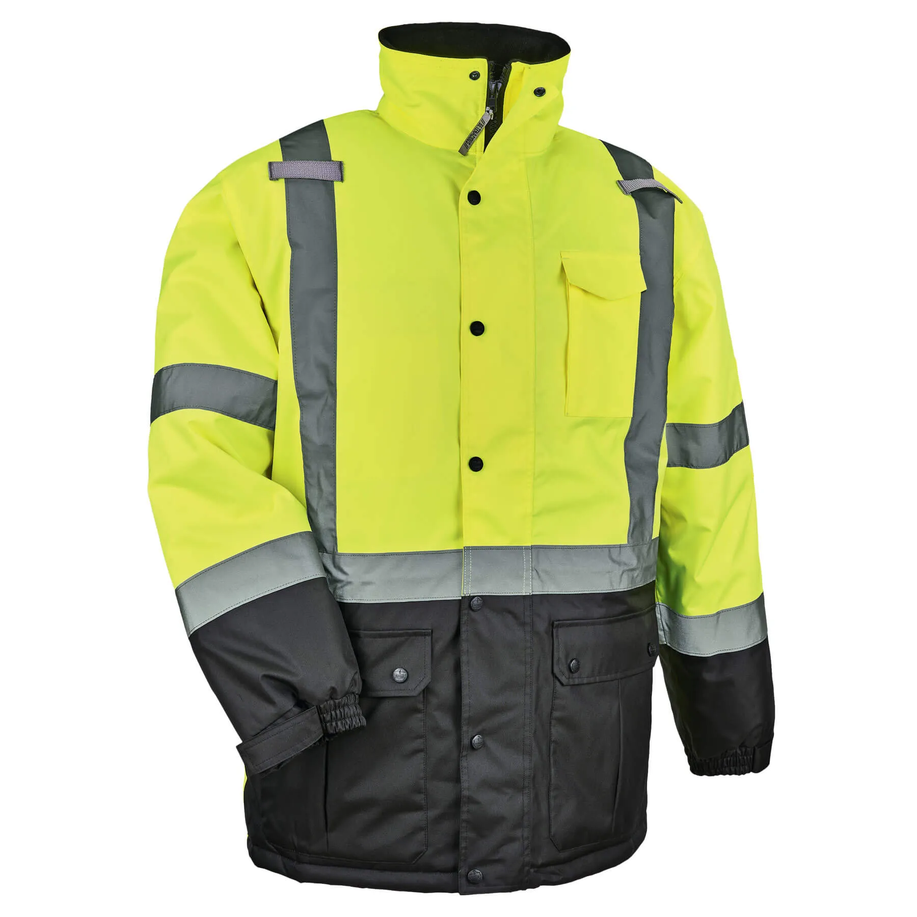Ergodyne 25564 GloWear 8384 Type R Class 3 Thermal Parka, Large, HV Lime