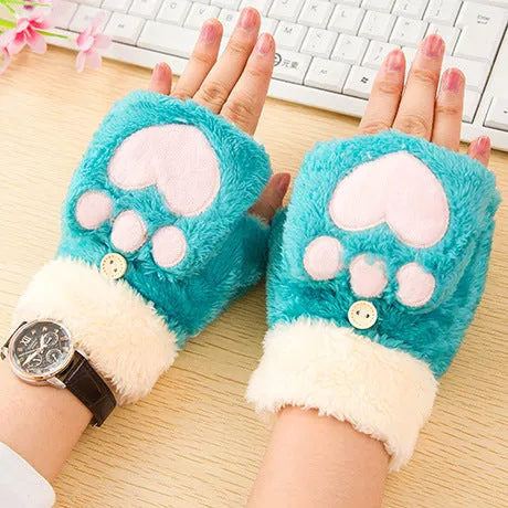 Half Finger Cat Claw Style Gloves