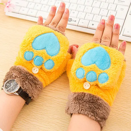Half Finger Cat Claw Style Gloves