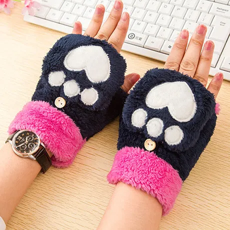 Half Finger Cat Claw Style Gloves