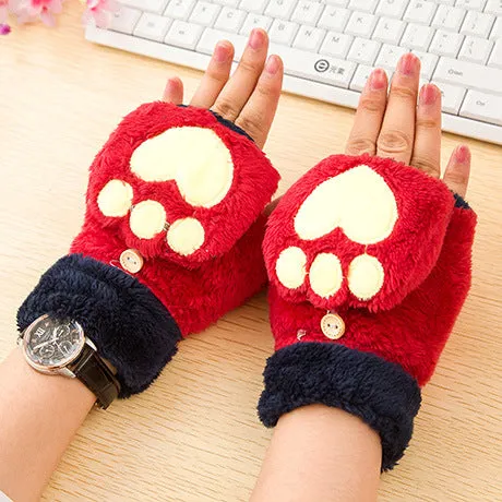 Half Finger Cat Claw Style Gloves
