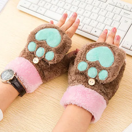 Half Finger Cat Claw Style Gloves