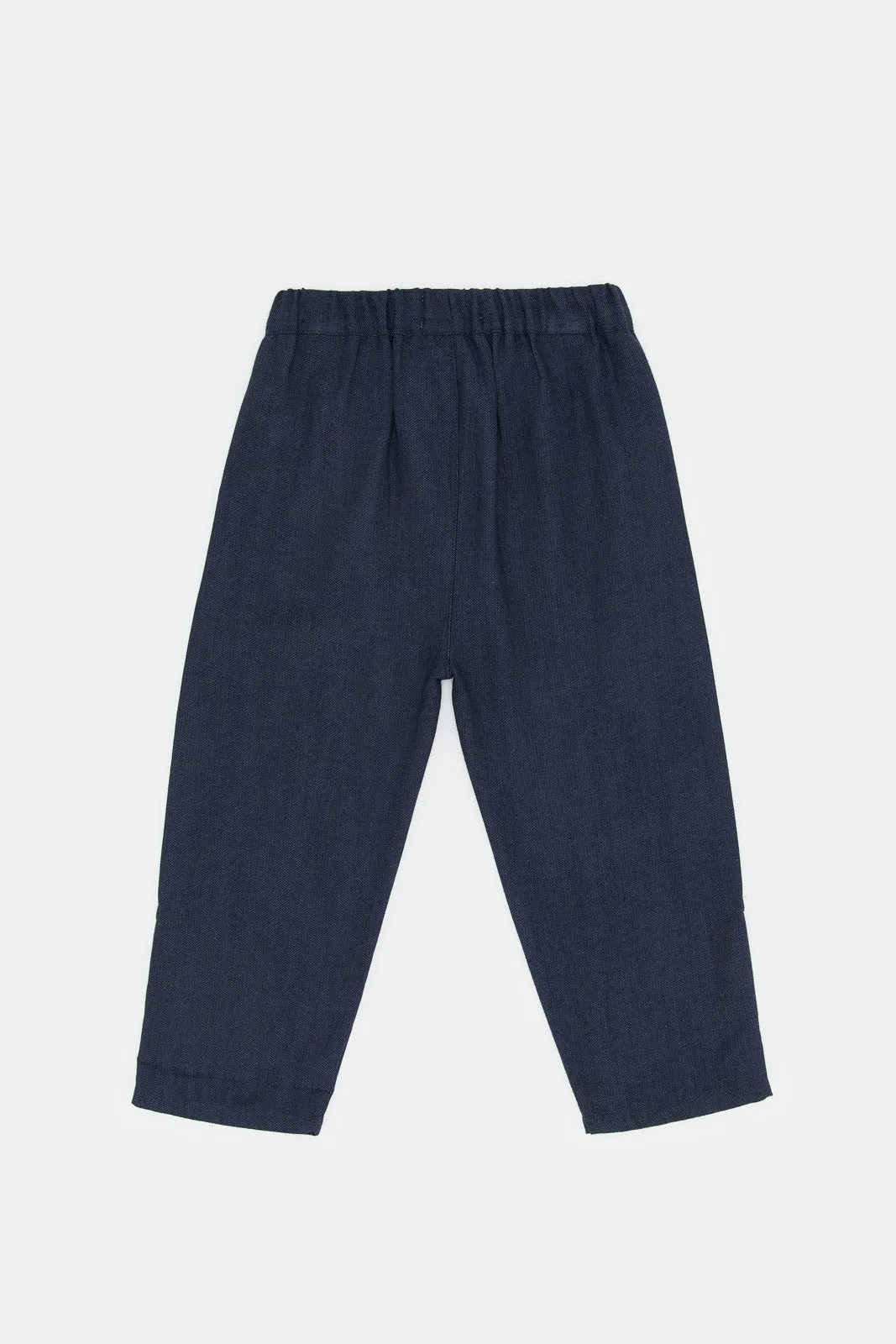 Infant Boys Navy Linen Trousers