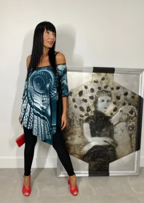Irregular Tunic, Handmade in the USA by Omdaya Atelier