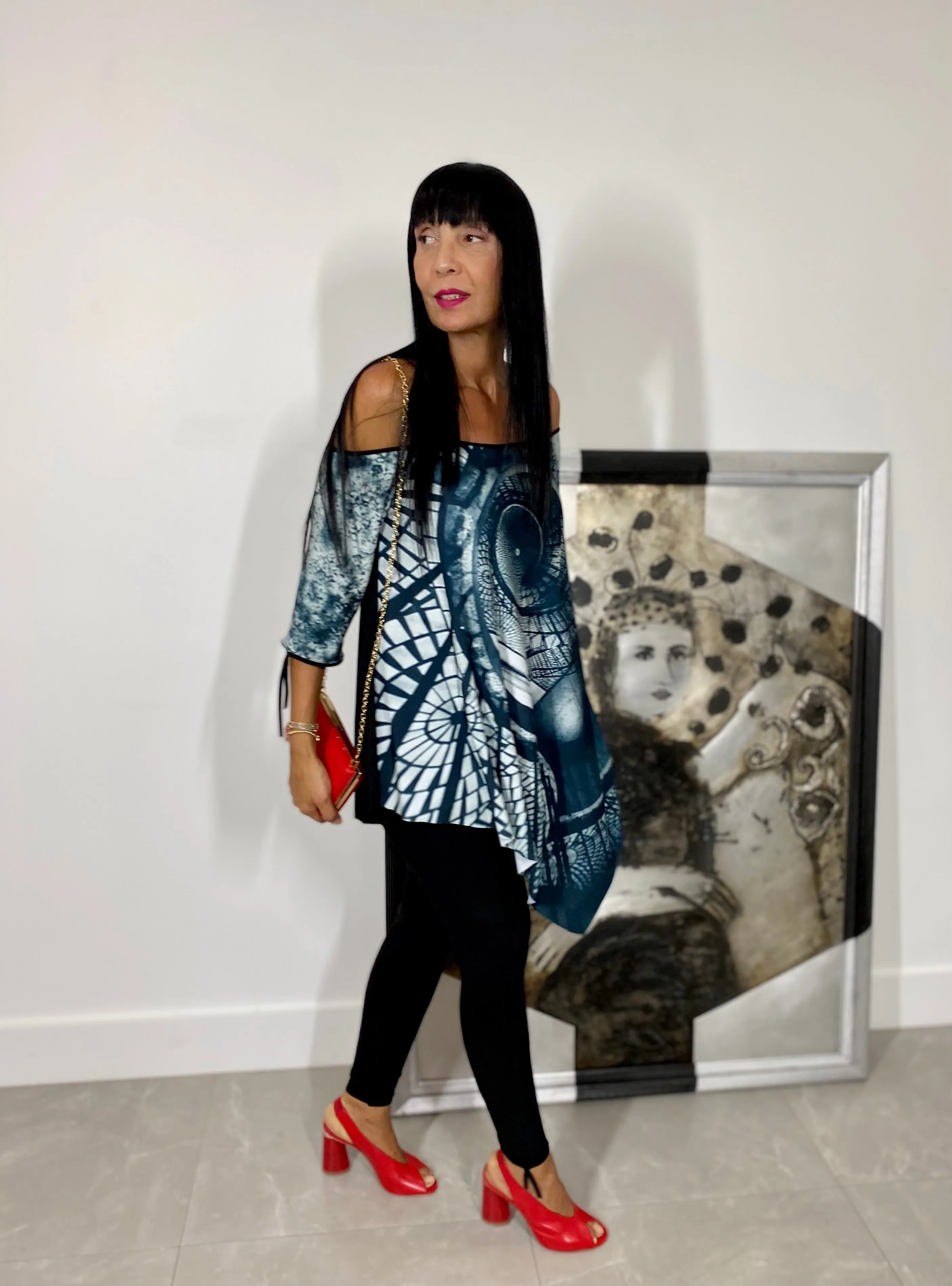 Irregular Tunic, Handmade in the USA by Omdaya Atelier