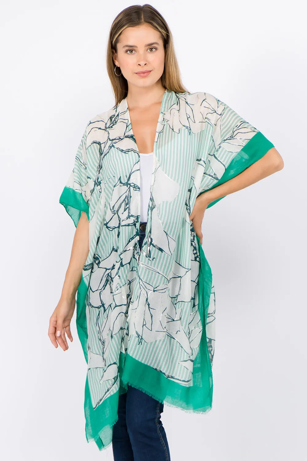 KP-1C02 floral kimono