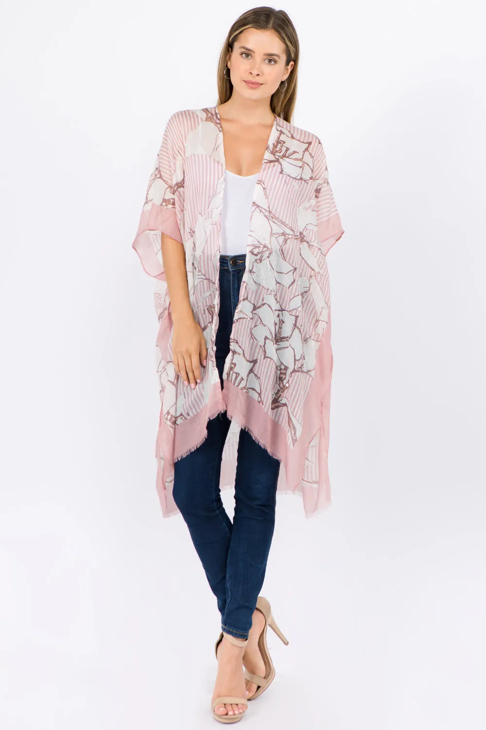 KP-1C02 floral kimono