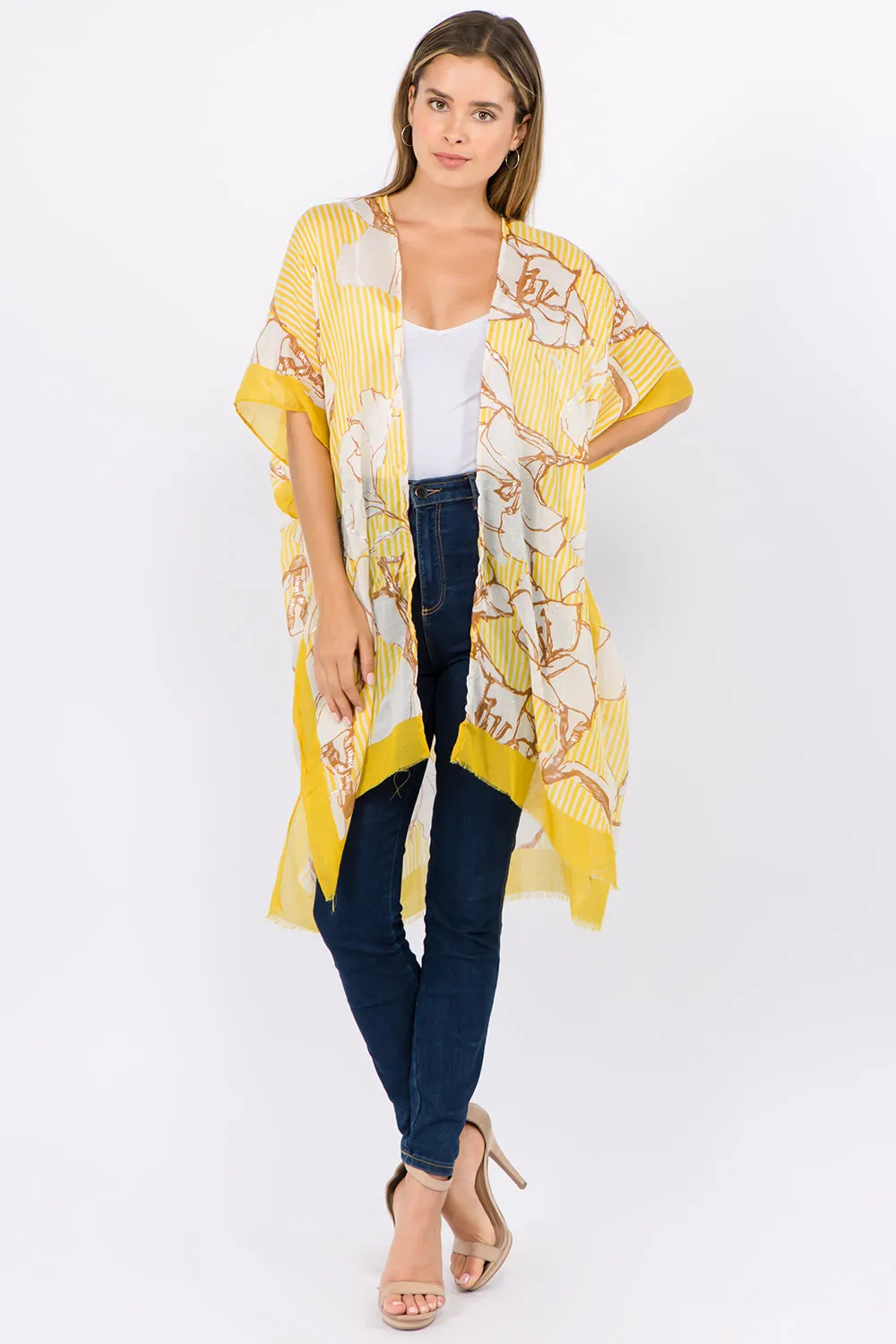 KP-1C02 floral kimono